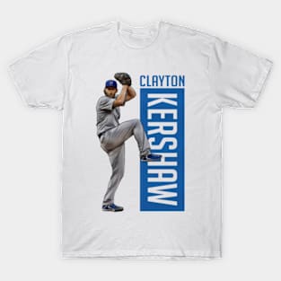 Clayton Kershaw Los Angeles D Outline T-Shirt